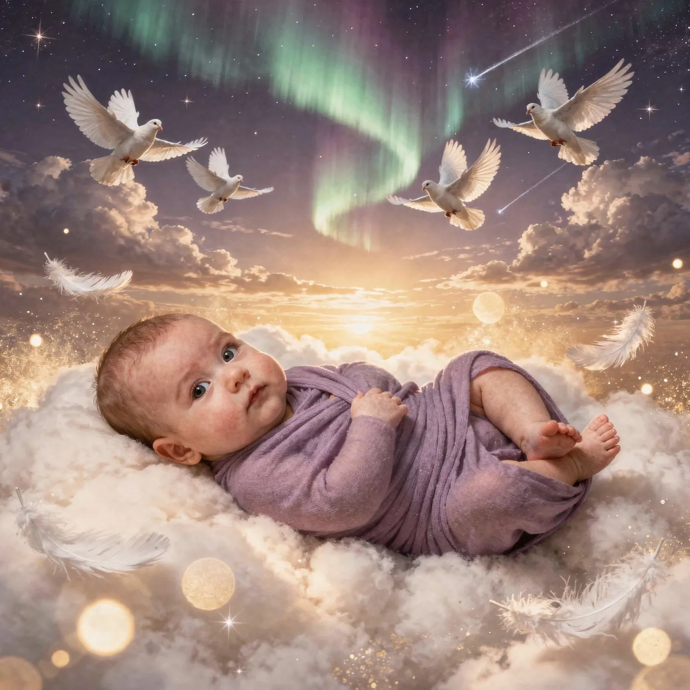 Baby Fotoshooting Wolkentraum