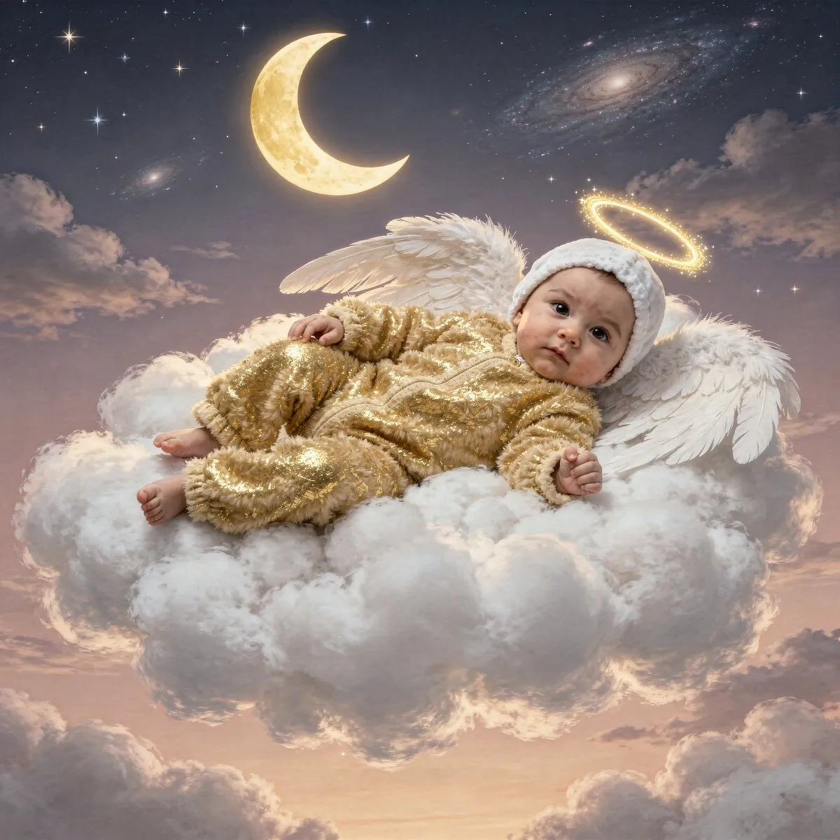 Baby Fotoshooting Engel Kostüm